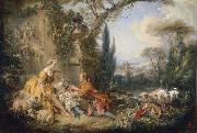 Francois Boucher Charms of Country Life painting